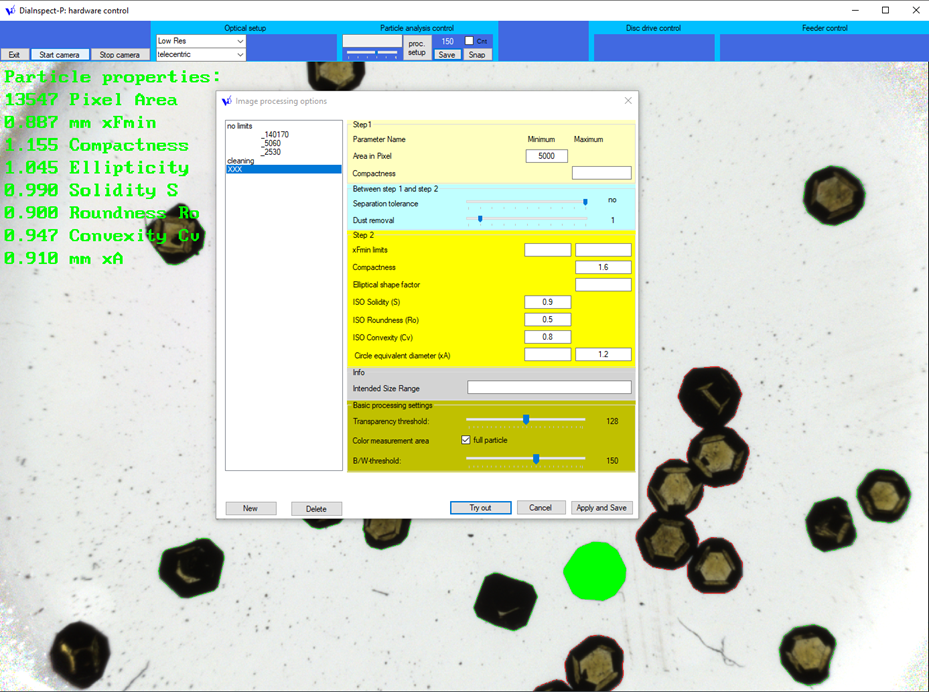 DiaInspect DLM Software System Interface 2 VDiamant DiaInspect DLM